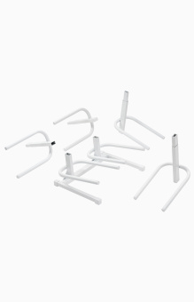 Подставка для 6-ти бутылей белая РОССИЯ