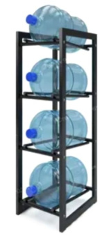 Стеллаж для воды "РОДНИК-4" чёрн.
