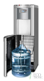 Кулер для воды Ecotronic P9-LX Silver с нижней загрузкой бутыли