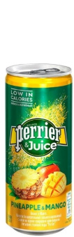 Perrier (Перье) 0.25л ( Ананас/манго ) Газ.
