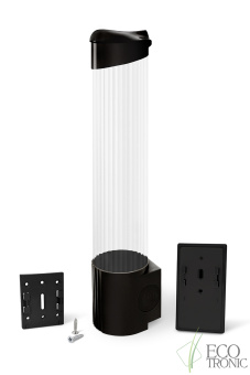 Держ.стаканов на магните и на шурупах Ecotronic (черный)