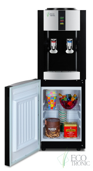 Кулер для воды Ecotronic H1-LCE Black со шкафчиком