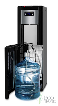 Кулер для воды Ecotronic P9-LX Black с нижней загрузкой бутыли