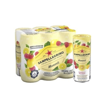 San Pellegrino 0.33л ( Лимон/малина ) Газ.