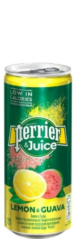 Perrier (Перье) 0.25л ( Лимон/гуава ) Газ.