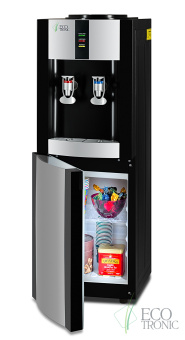 Кулер для воды Ecotronic H1-LCE Black со шкафчиком