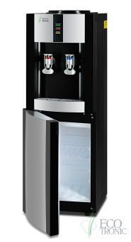 Кулер для воды Ecotronic H1-LCE Black со шкафчиком