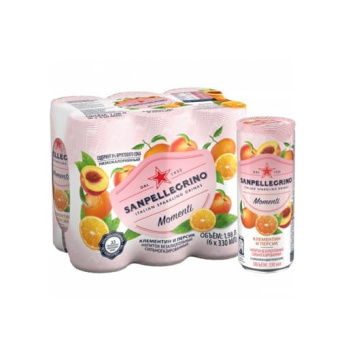 San Pellegrino 0.33л ( Мандарин/персик ) Газ.