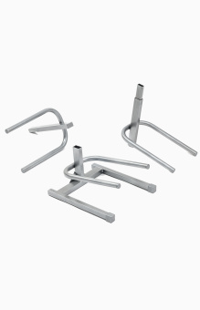 Подставка для 3-х бутылей серая РОССИЯ