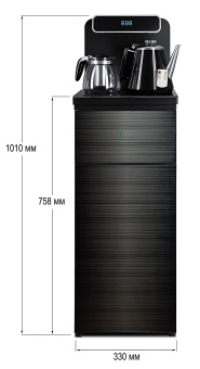 Кулер с чайным столиком Тиабар Ecotronic TB10-LNR black