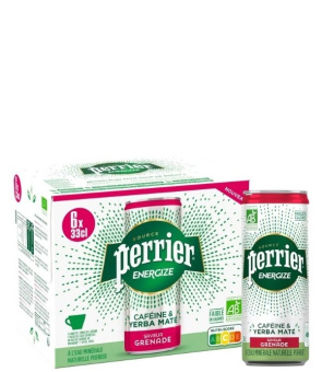Энергетический напиток Perrier Energize 0,33 ж/б ( Гранат ) Газ.