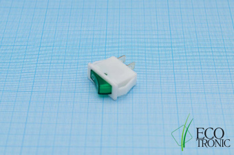 Выключатель зеленый длинный