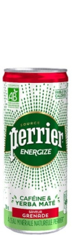 Энергетический напиток Perrier Energize 0,33 ж/б ( Гранат ) Газ.